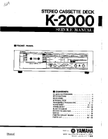 Yamaha K-2000 - Service Manual 